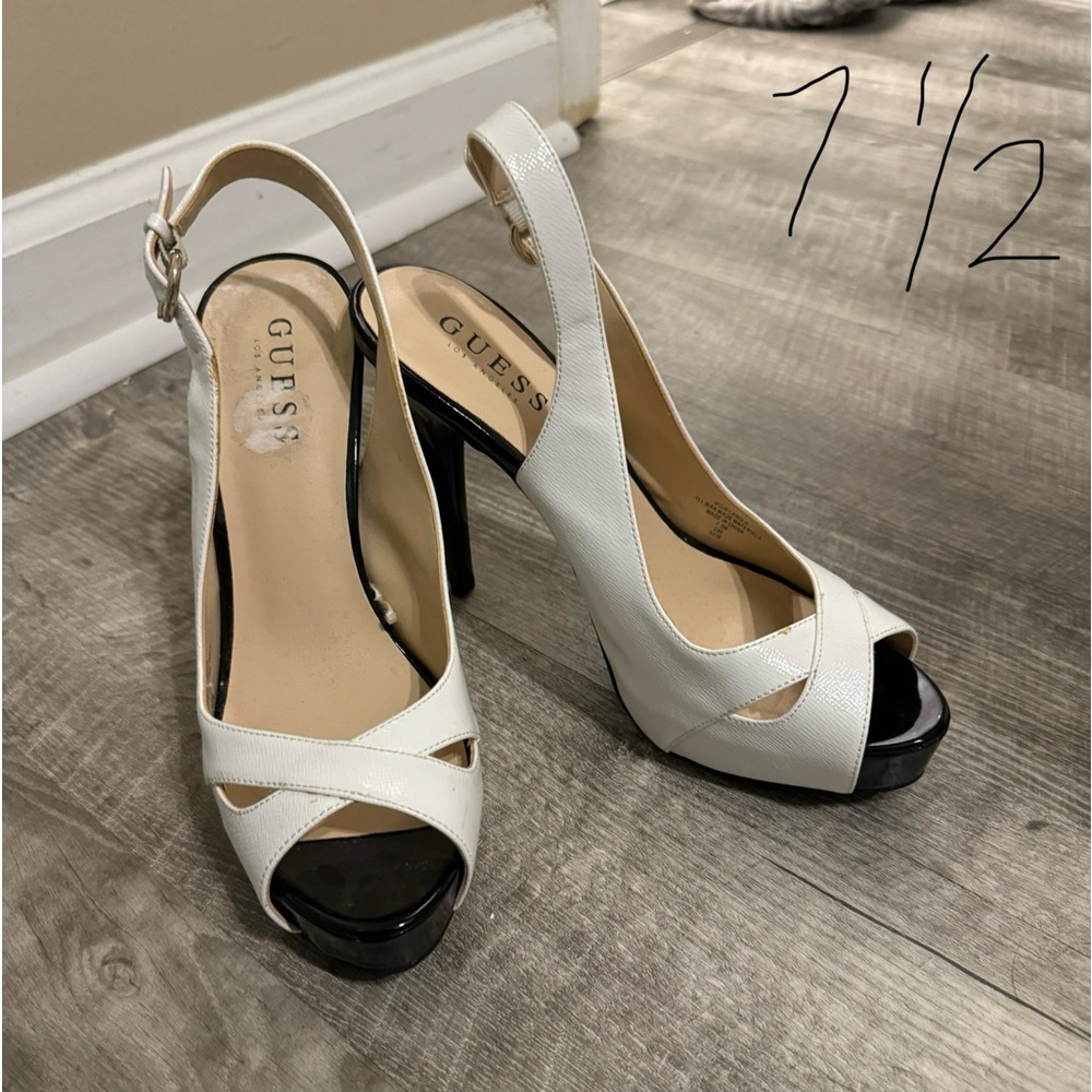 Black-and-white I guess heels the backstrap